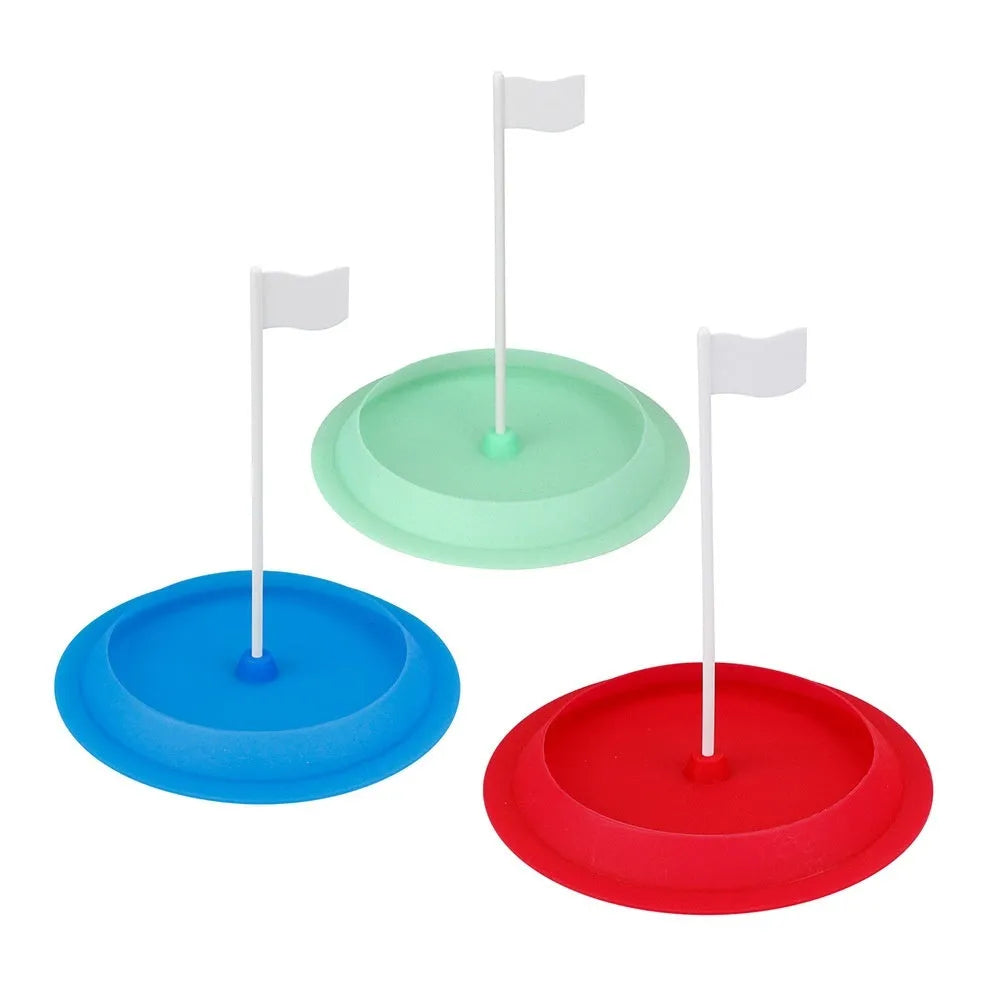 Silicone green putter plate indoor hole cup 16cm diameter for golf practice on floor