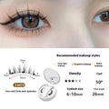 26mm magnetic false eyelashes set with ten fibre styles and integrated soap holder