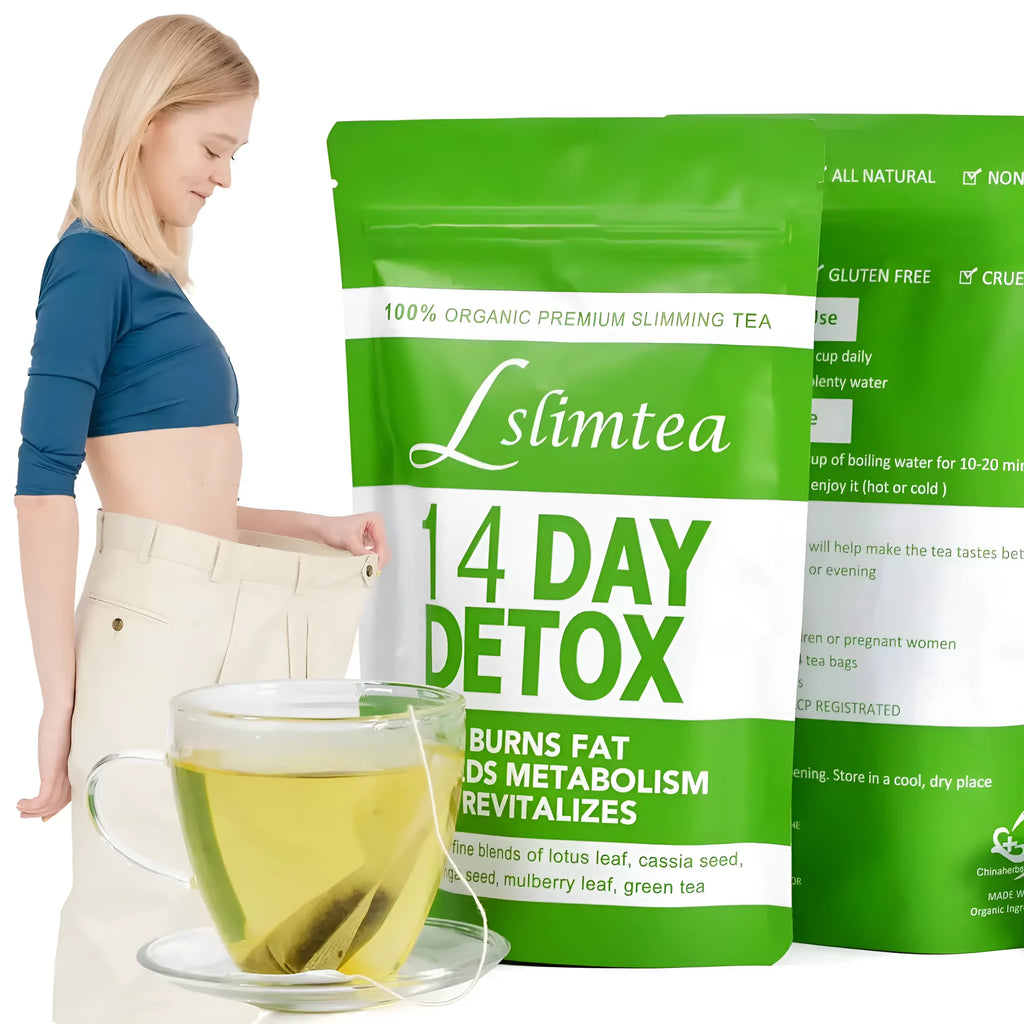 14 Days Herbal Detoxification Diet Tea pack with 14 individual 3g sachets totalling 42g