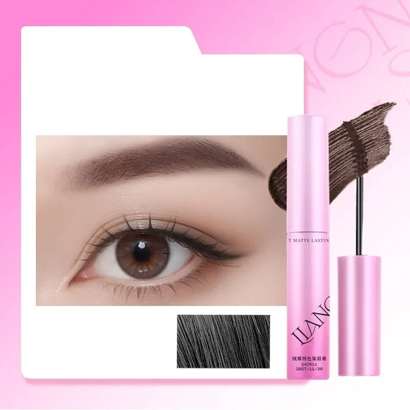 Velvet Fog eyebrow cream pot in one of four shades: Milk Coffee Coconut Palm, Raw Latte, Coffee Pink Latte, or Can Be Born.