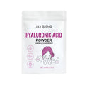 100g jar of hyaluronic acid powder for DIY facial skincare with calcium sulphate and kaolin ingredients