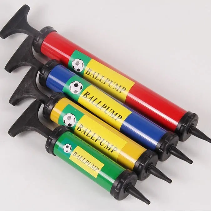 Mixed colour plastic manual air pump for sports balls and balloons