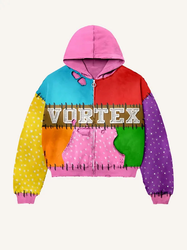 Printed polyester sweater, casual long-sleeve round-neck pullover, sizes XS to 3XL, two print styles