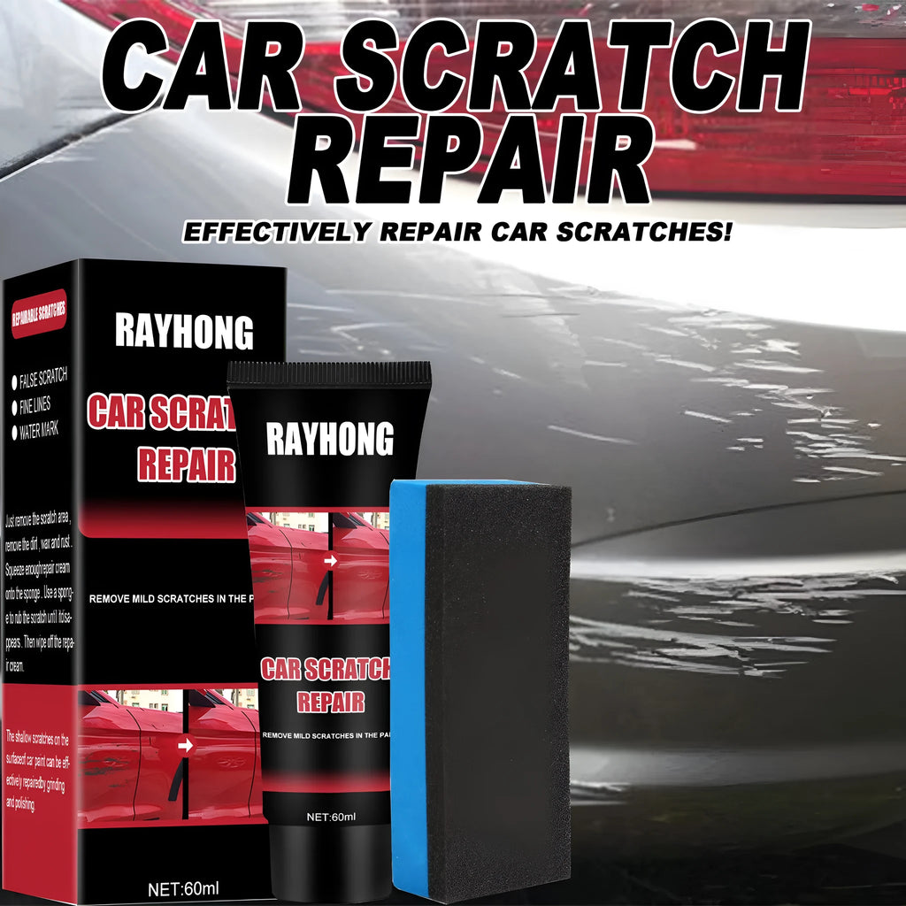 60ml car scratch repair wax set with applicator cloth for paint surface maintenance
