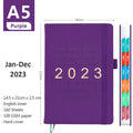 A5 business office notebook with imitation leather cover in multiple colours including black, red, and blue