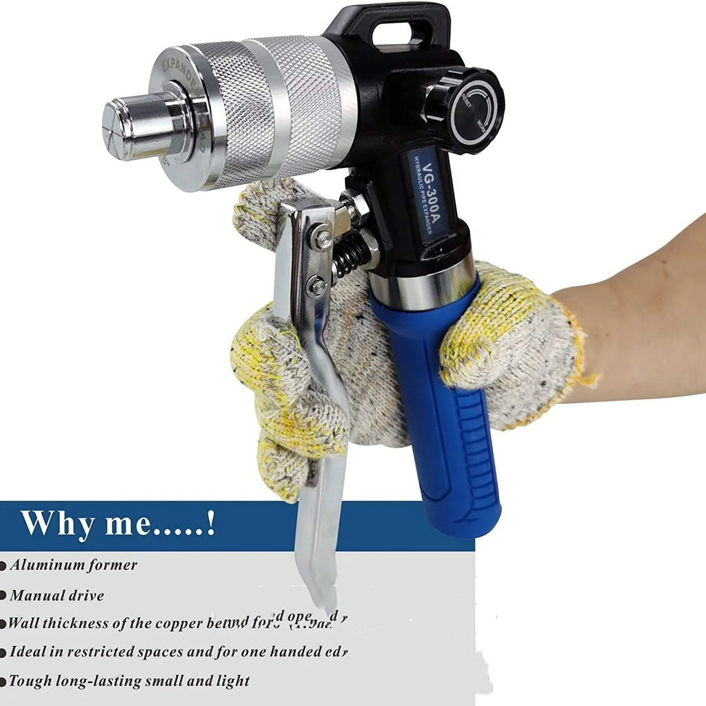 VG-300 style hydraulic tube expander tool for refrigeration maintenance.