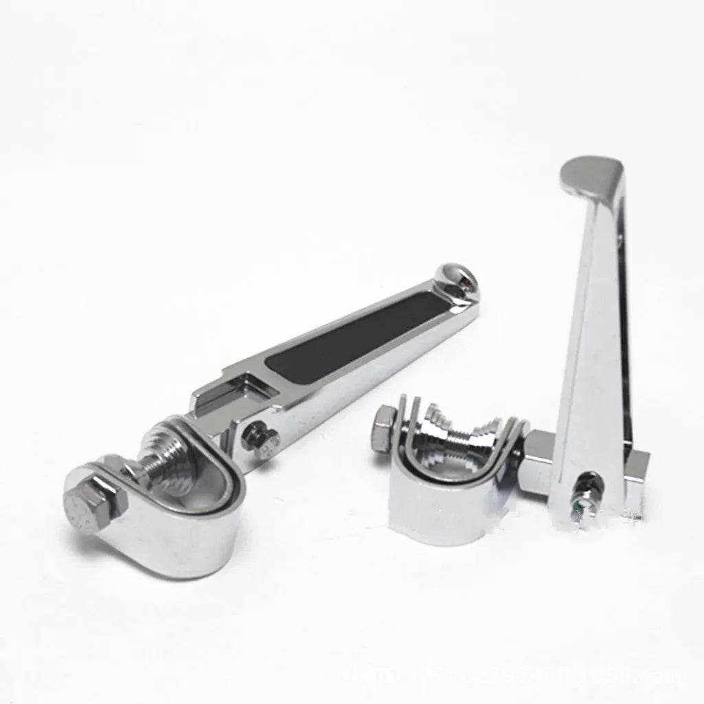 Aluminium alloy motorcycle gear shift pedal lever with rubber grip in silver finish