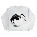 Round neck organic cotton sweater in street hip hop style with pullover design