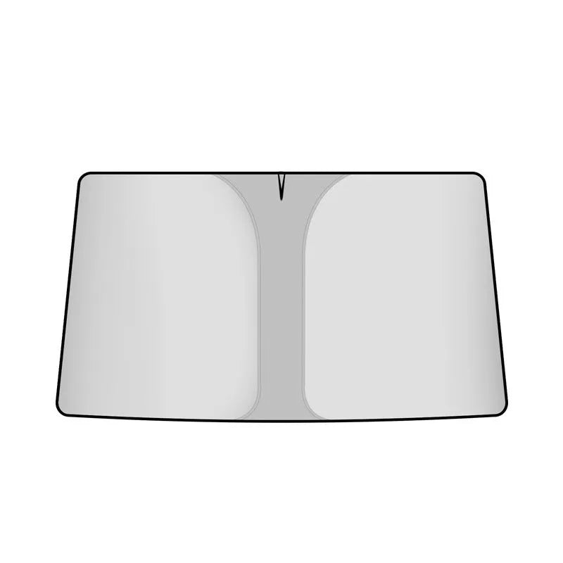 Titanium silver NC fabric car front shield sun shade for heat insulation