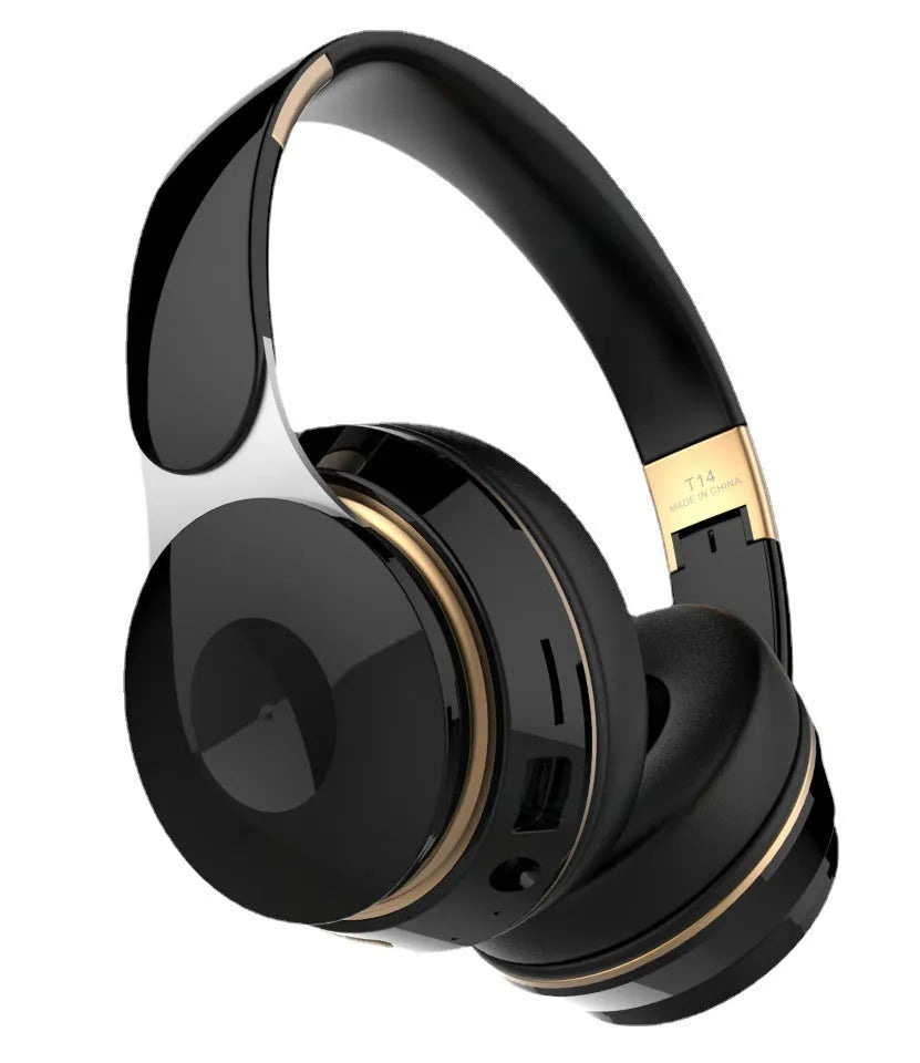 Foldable wireless Bluetooth headset in multiple colours with on-ear design