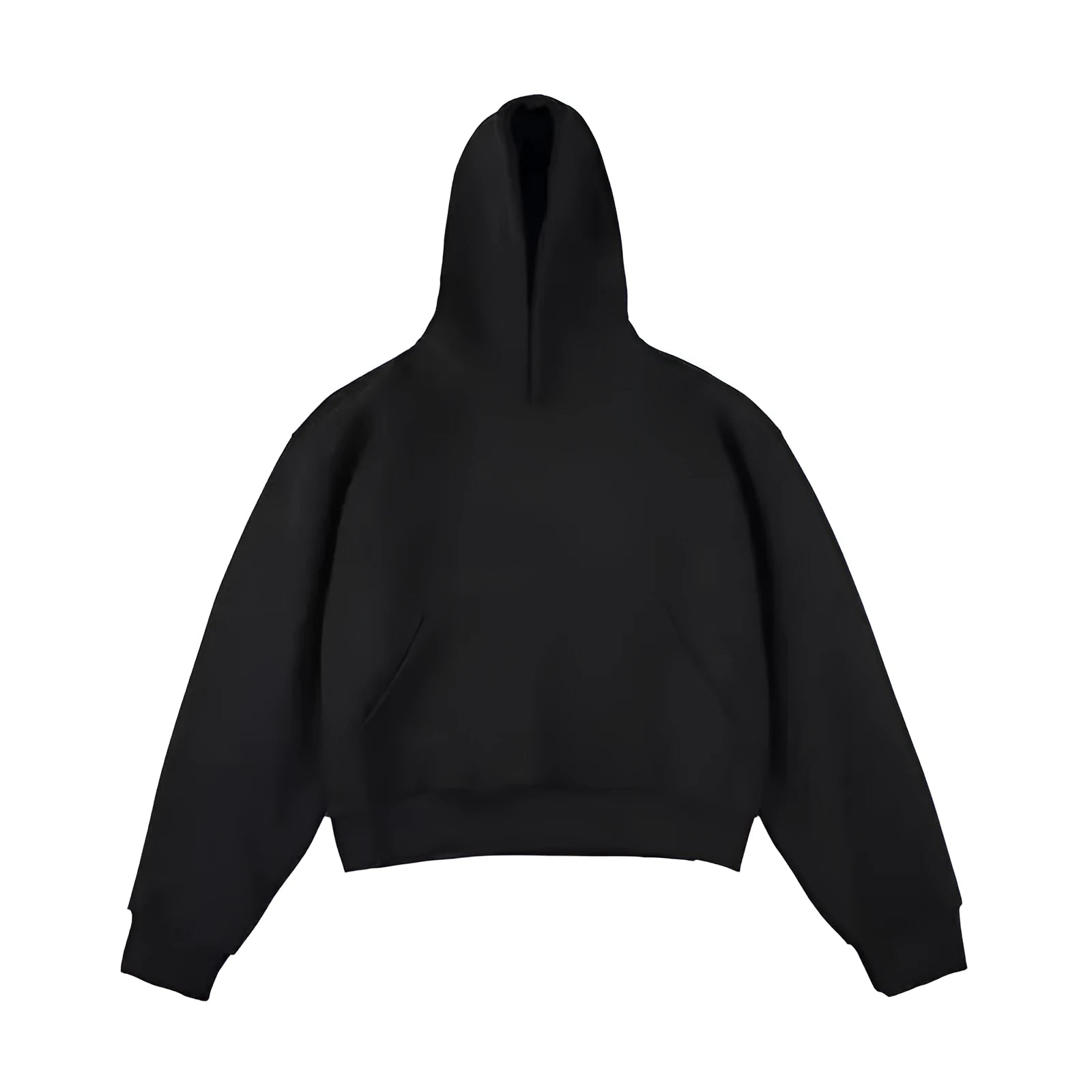 Chinese cotton velvet hooded sweater with removable hood in street fashion style