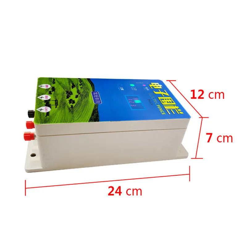 Pasture electronic host high voltage pulse breeding grid fence system with alarm components