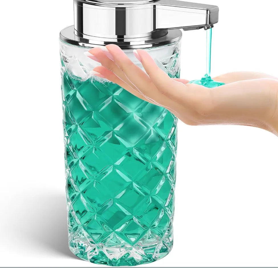 Automatic sensor soap dispenser with silver-plated PET shell and Type-C charging port