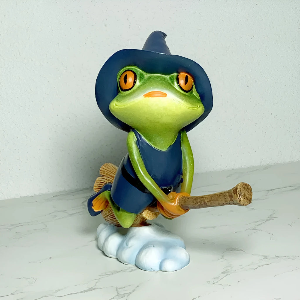 Magic Yoga Frog European style plastic and resin ornament in RDW123 Magic Frog colour