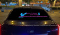 90cm by 25cm car voice control rhythm lamp with electroluminescent panel showing multiple light pattern displays