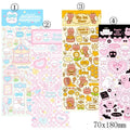 Pack of waterproof PVC cartoon stickers for decorating an agenda notebook or stationery.