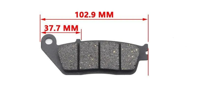 FA142 semi-metal motorcycle brake pad set with four pads for Honda models