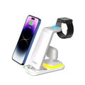 Black vertical wireless charger charging smartphone
