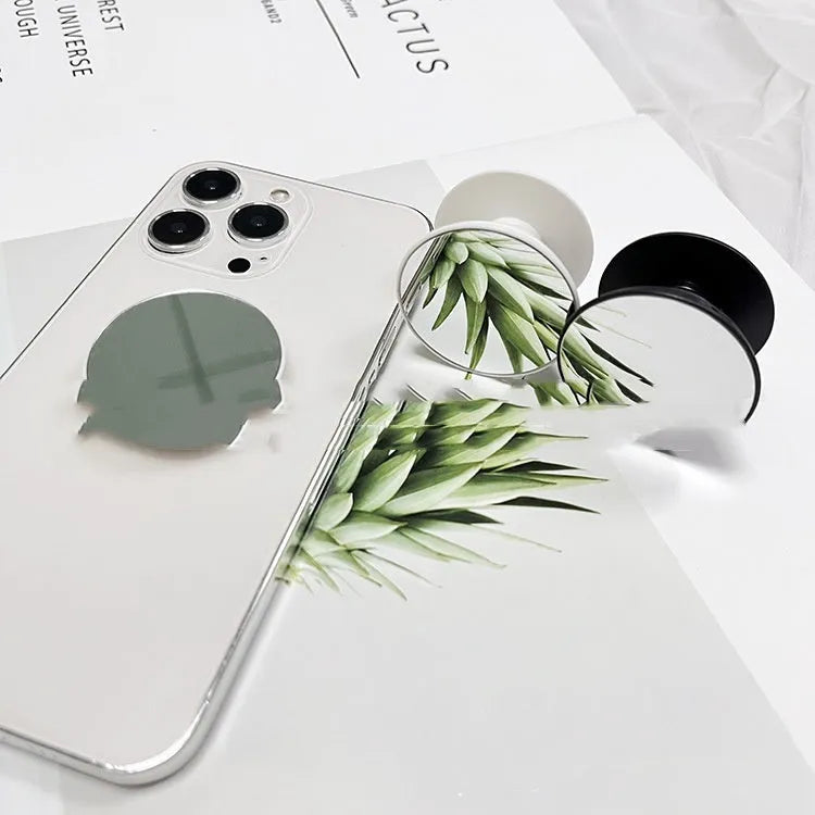 Mirror mobile phone airbag bracket, universal ABS TPU holder, 4cm diameter, 6mm thick, 23mm stretch