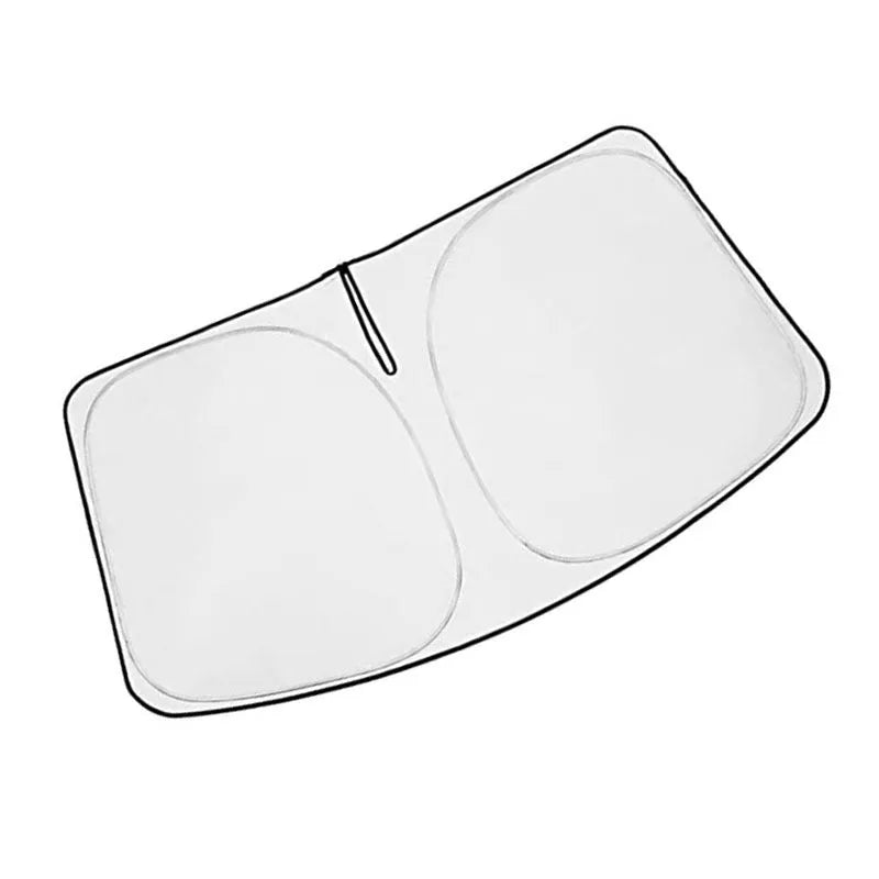 Silver tape car windshield sunshade cover designed for a NOAH XOVY 90 series vehicle.