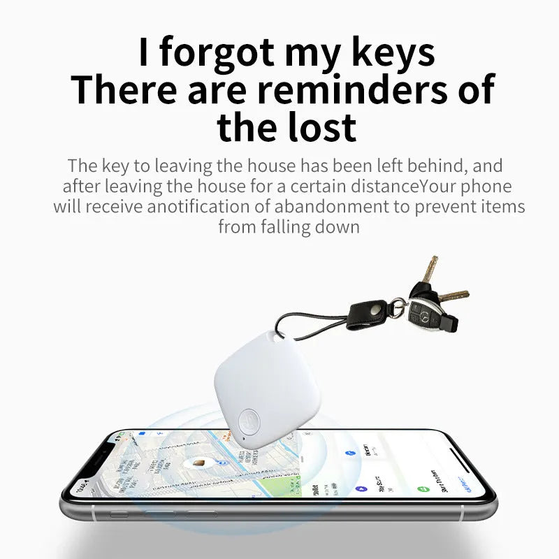 Diamond Global Locator Bluetooth anti-lost alarm key ring tracker in black, blue, green, pink, or white