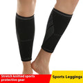 Nylon knit breathable leg guard calf protector for football and running, high elastic, adult size S