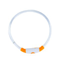 LED glowing dog collar with USB charging port and adjustable 70cm length