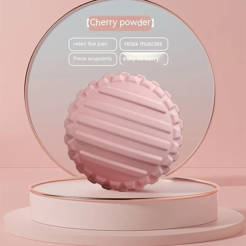 TPR foot massage ball in blue, green, pink, or purple colours with 6cm diameter