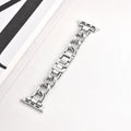 Metal denim chain watch strap for Apple Watch in silver, black, gold, rose gold and starlight colours