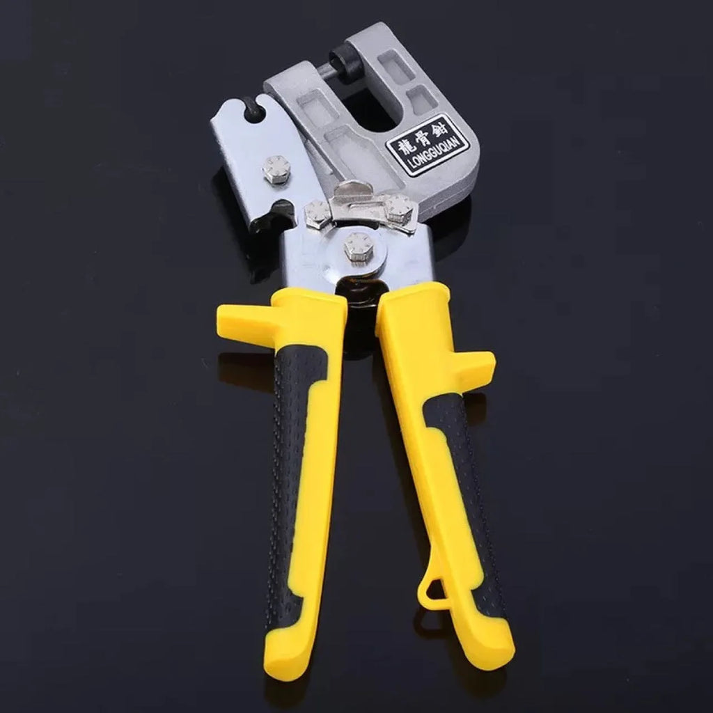 Yellow one-handed light steel keel pliers with 300 cm blade by Xujiang