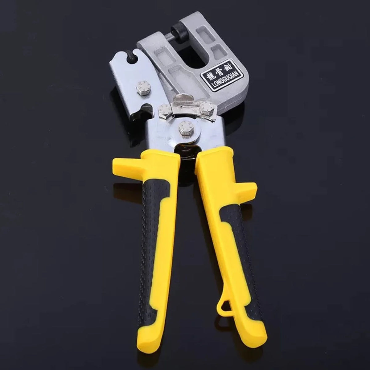 Yellow one-handed light steel keel pliers with 300 cm blade by Xujiang