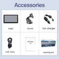 7 inch portable car GPS navigation device with touch screen and mounting bracket