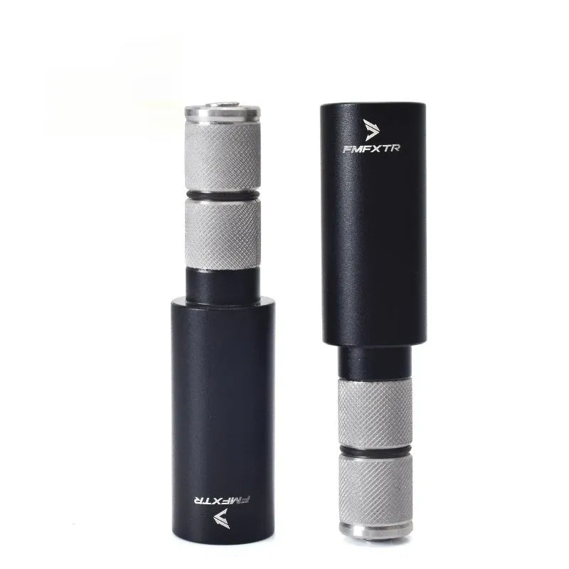 Aluminium mountain bike handlebar extension rod with folding mechanism and adjustable 15-20mm range