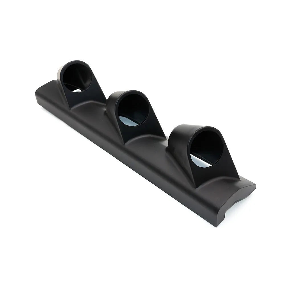 Black three-hole right drive car instrument frame for 52mm gauge mounting