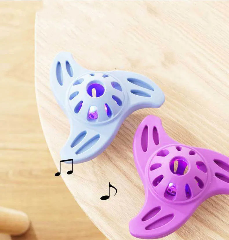 Blue boomerang molar dog chew toy for medium and large breed dogs
