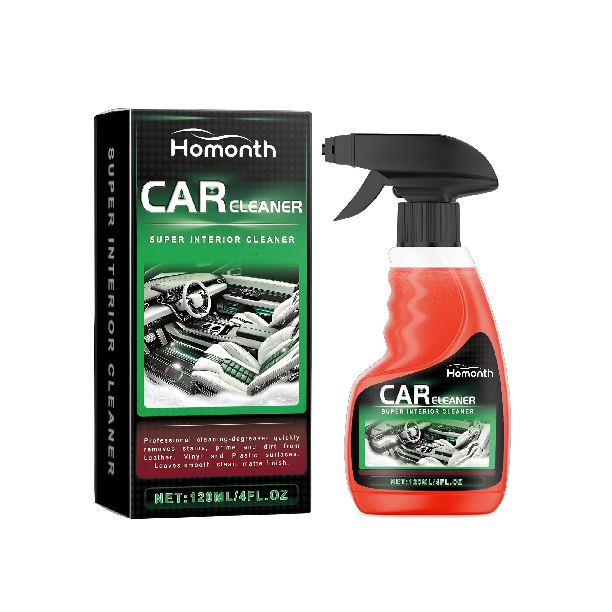 Super Interior Cleaner 120ml spray bottle for car upholstery and carpet cleaning