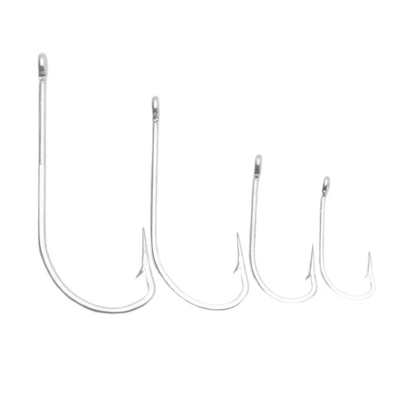 Stainless steel weever snakehead seahorse fishhooks for ocean boat fishing in multiple specifications