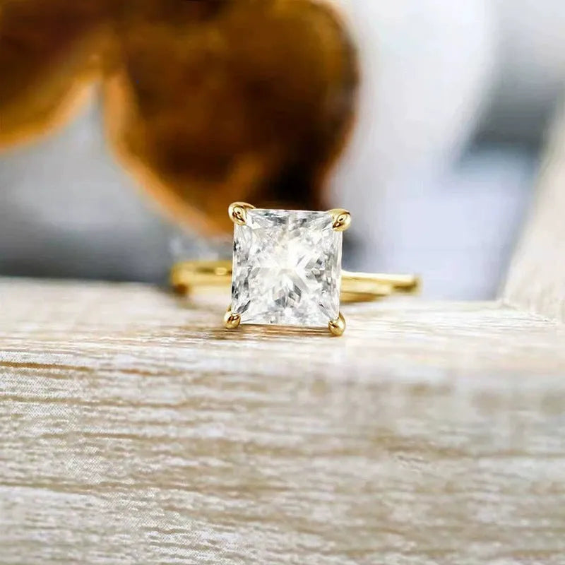 A simple geometric round ring made from 925 sterling silver, shown in gold, rose gold, and silver colour options.