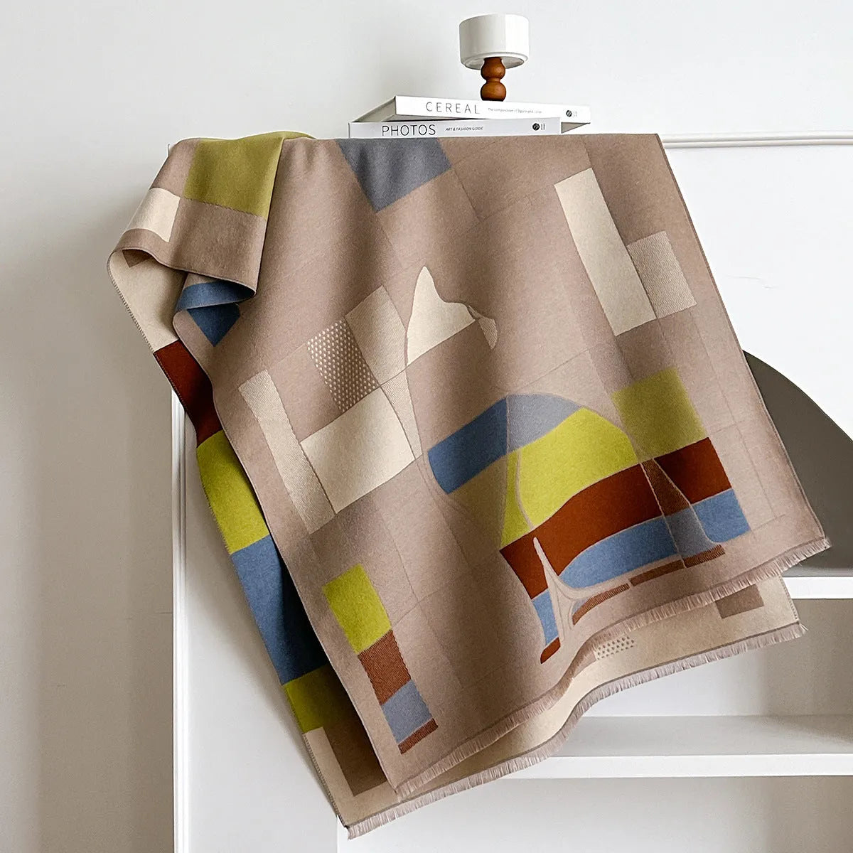 185x65cm European style autumn shawl scarf in imitation cashmere fabric showing colour options