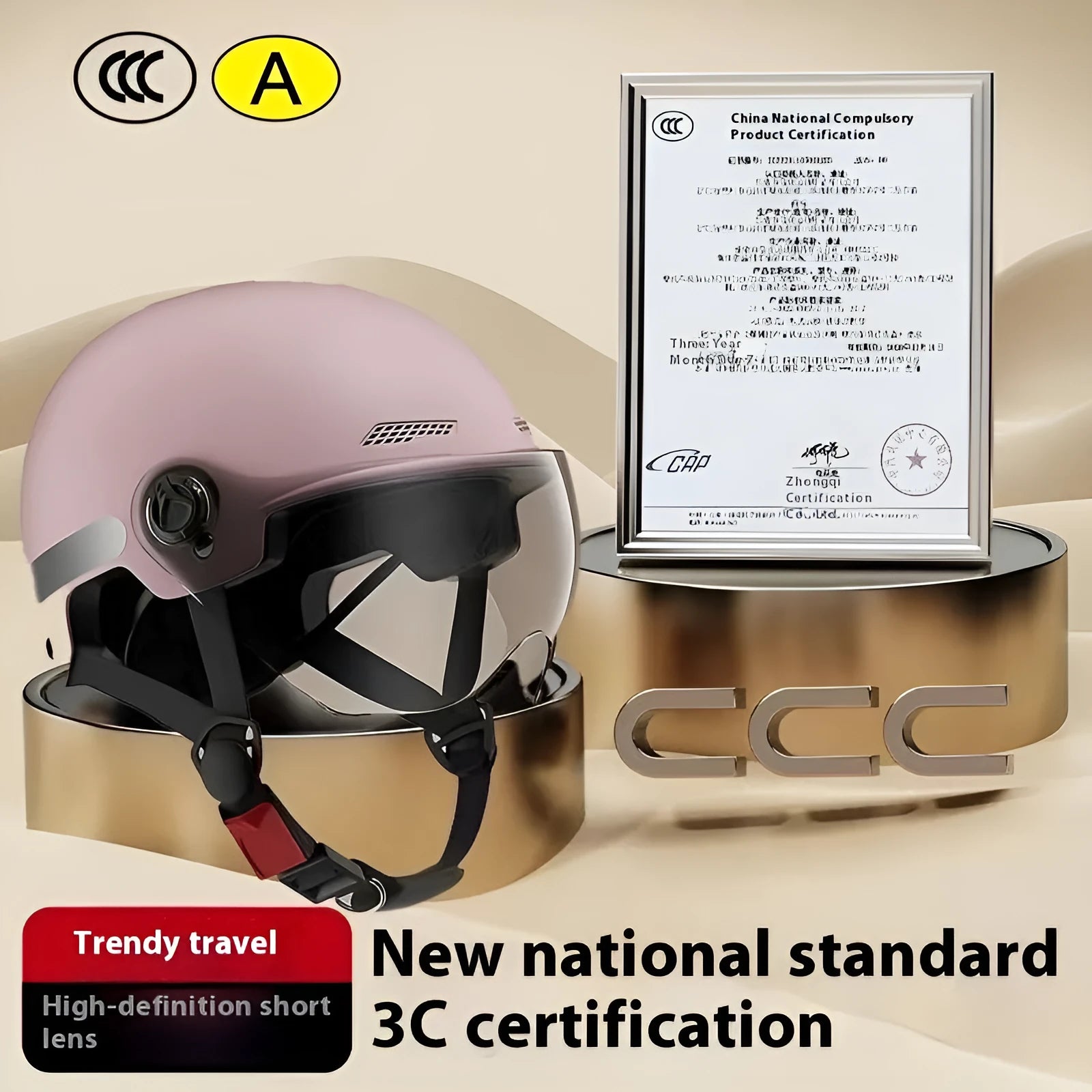 3C certified electric motorcycle helmet with sun protection in multiple colours