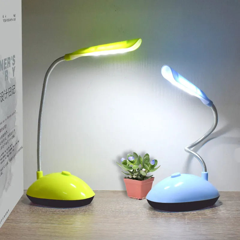 LED eye protection desk lamp in modern simplicity style available in blue green pink white