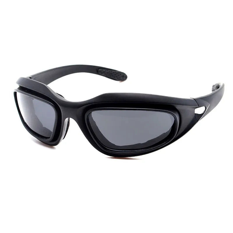Tactical polarised sunglasses with full rim PC frame for outdoor cycling activities