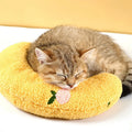Cotton moon pillow for small dogs and cats in light yellow, white and blue colours
