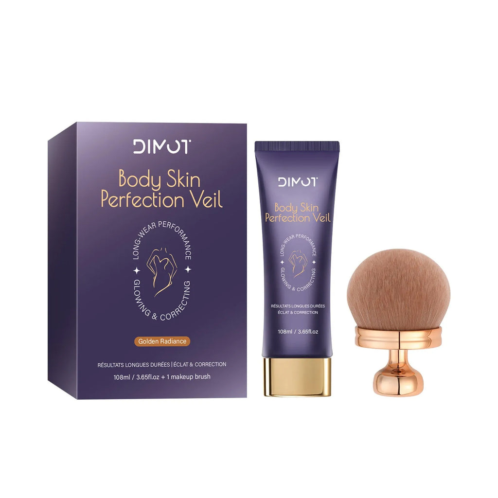 108ml tube of waterproof body concealer cream with integrated applicator brush for covering tattoos.