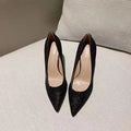 Women's wedding shoes with crystal decoration in silver and black colours with stiletto heels