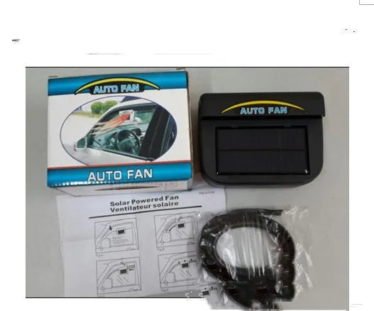 Solar car cooler exhaust fan in ABS material with 10V power
