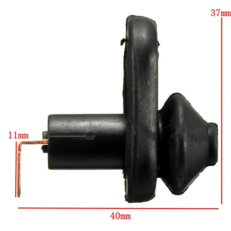 Black universal car interior door light switch with auto press mechanism for vehicle replacement