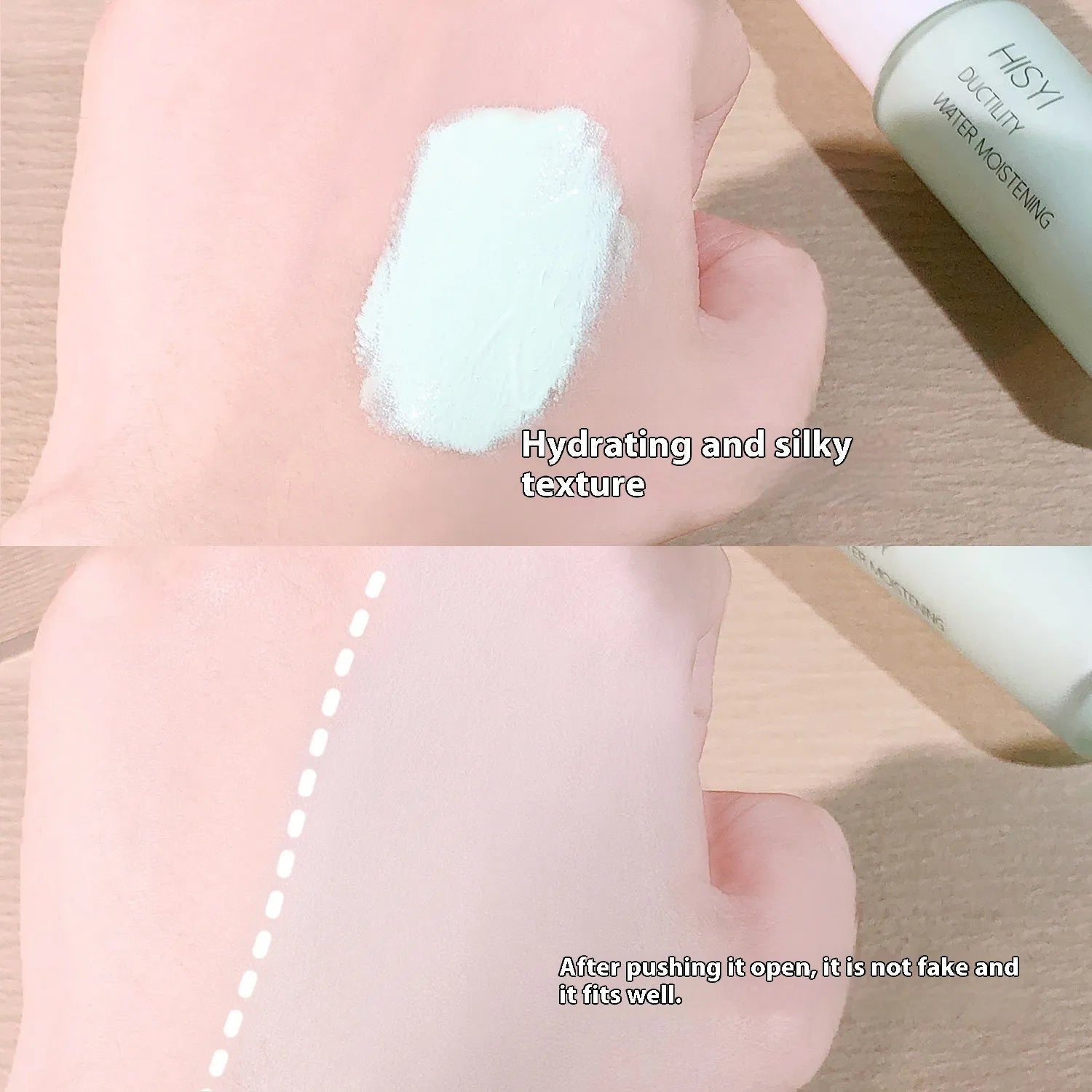 HISYI Silky Clear Makeup Primer tube in brightening shades 01, 02, and 03