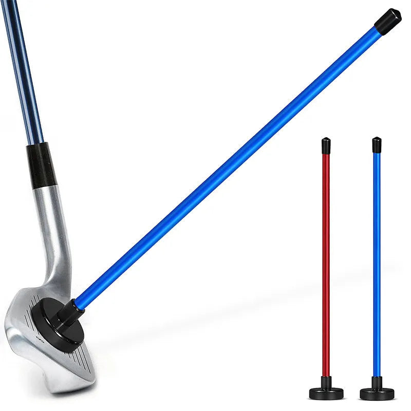Magnetic baseball bar golf alignment trainer in aluminium alloy with blue and red colour options