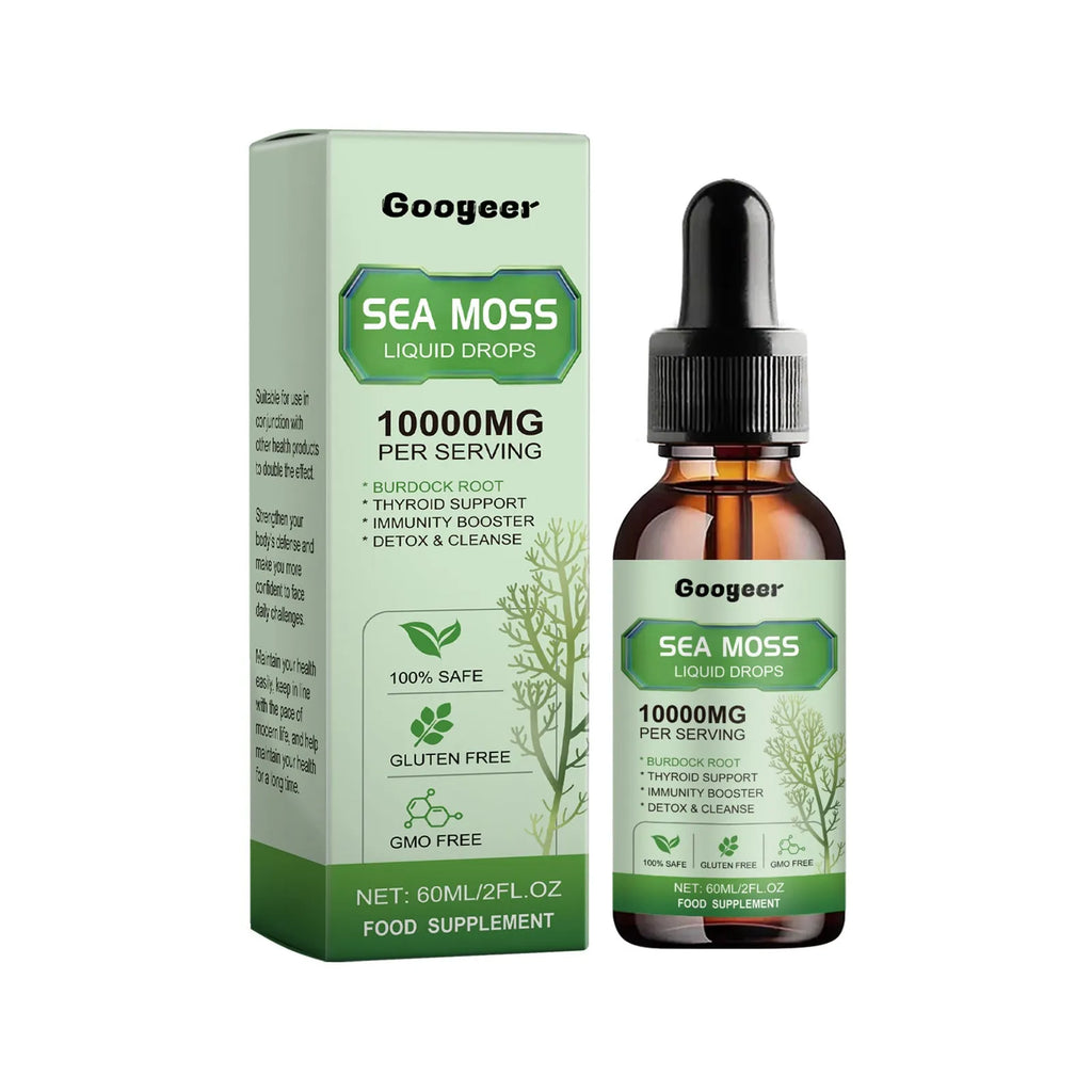Googeer Sea Moss Liquid Drops 60ml bottle for body treatment